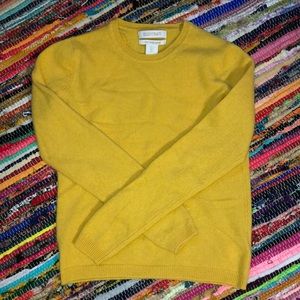 Sunshine Yellow Pure Cashmere Sweater